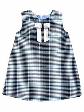 Beaufort Bonnet Girls Size 7 Plaid
A-Line Dress Blue Bow Classic
Preppy NWOT